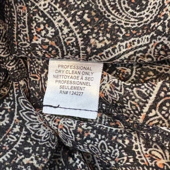 Misa Los Angeles “Donna” Paisley Shimmer & Ruffle Long-Sleeve Dress – XXS NWT! - Picture 14 of 14